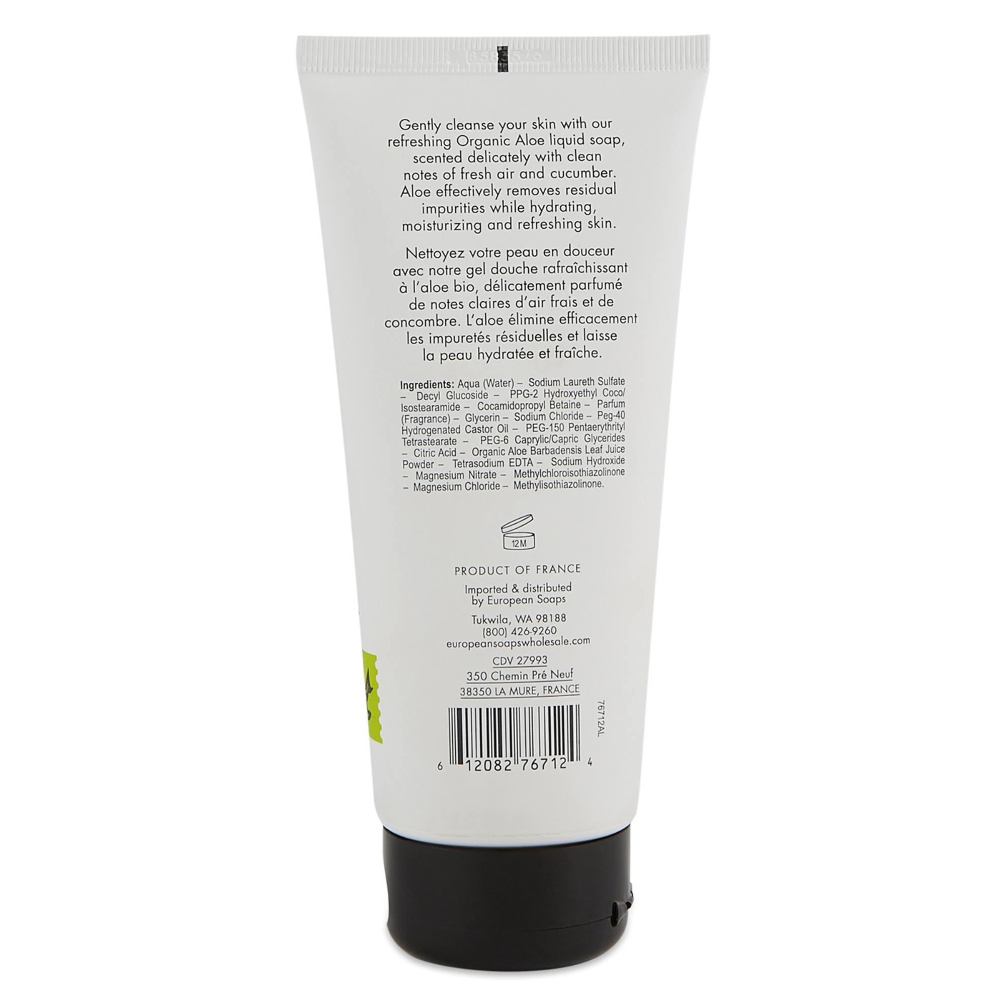 European Soaps Aloe Shower Gel, 200mL